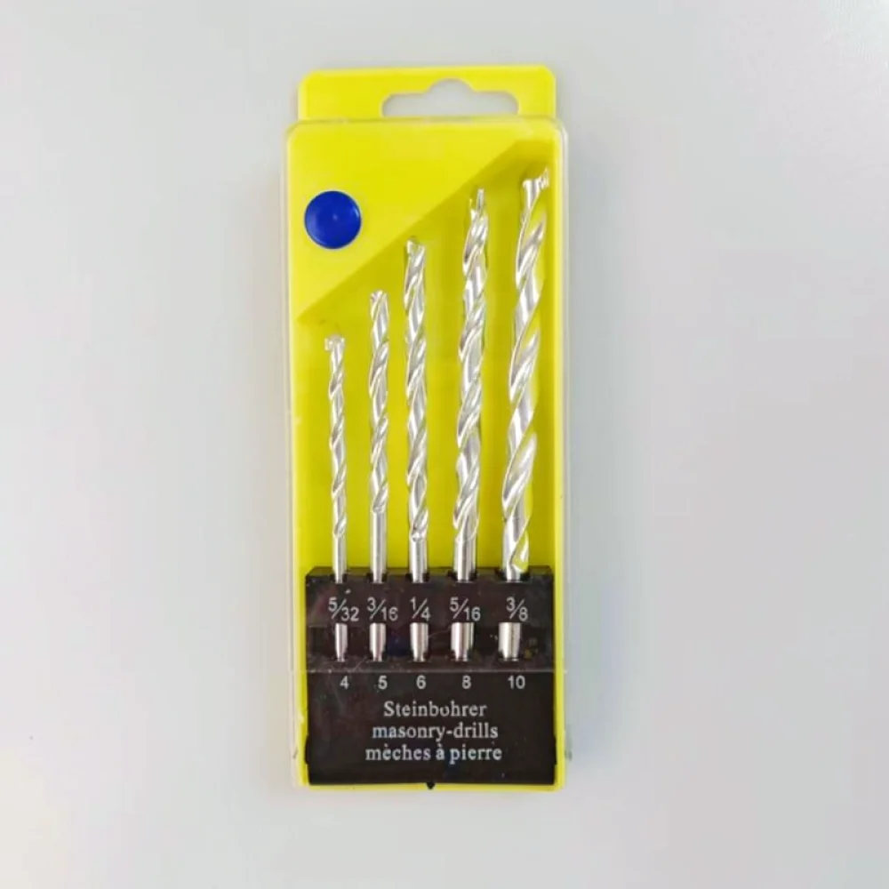Versatile Drill Bit Set Twist Masonry Woodworking Tools For Metal Concrete Timber Power Repair Diy Household Drilling Bits