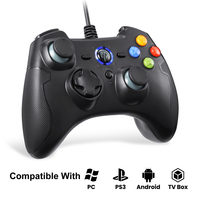 ESM9100 Wired Gaming Controller For PC Gamepad For PS3 Console With Dual Vibration & Tubro Function For Andriod TV Box