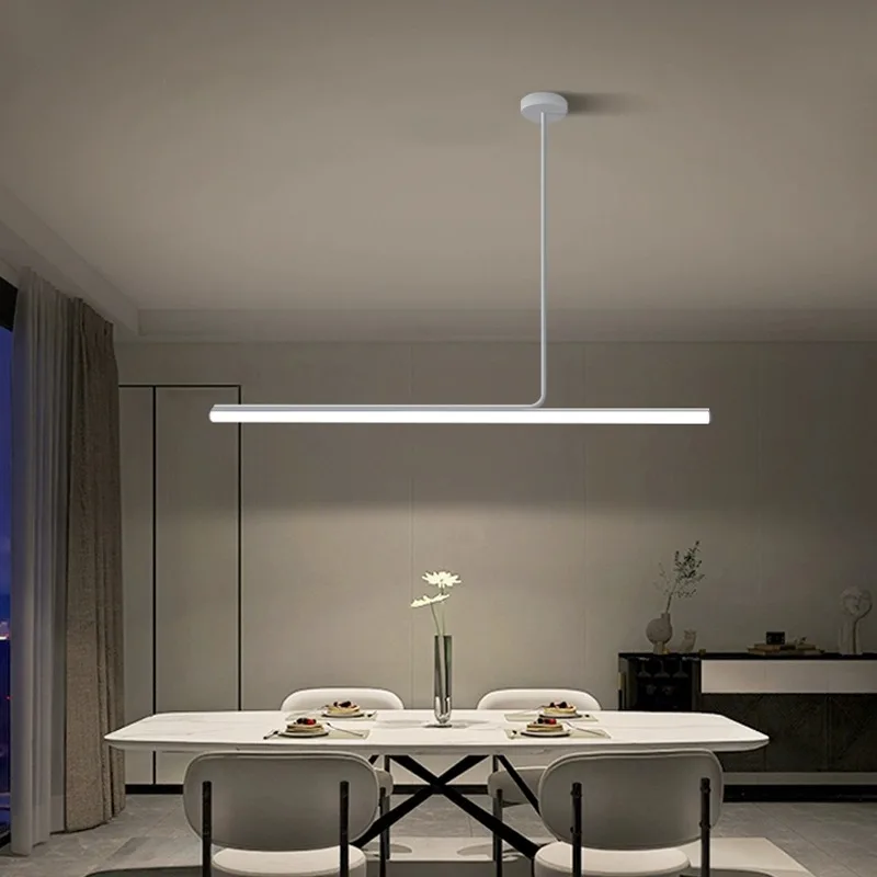

Minimalist Nordic Long Tube Led Chandelier for Dining Room Kitchen Accesories Pendant Lights