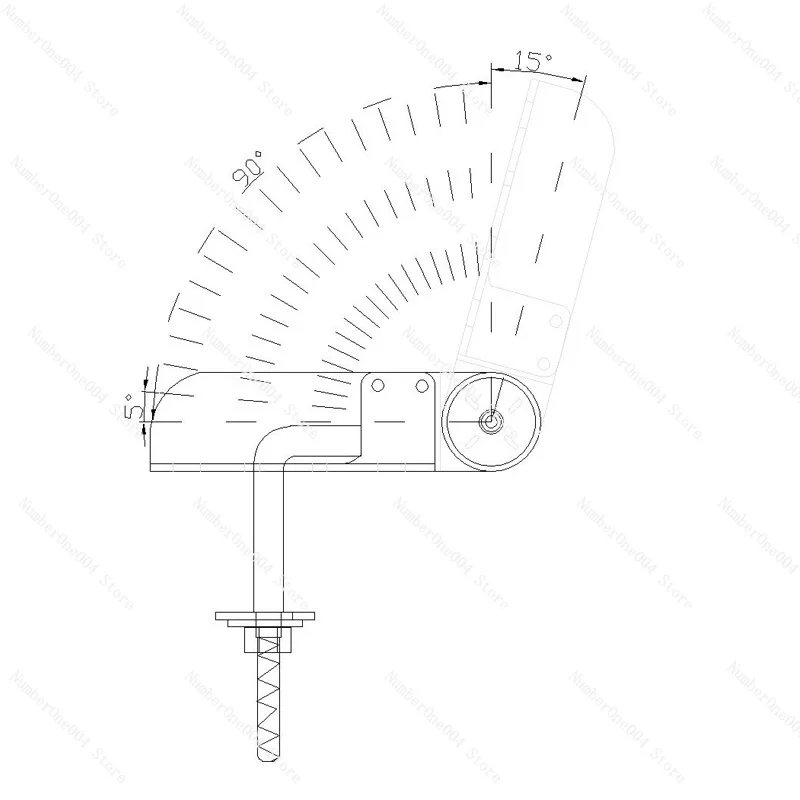 2 pieces Sofa Adjustable Height Angle Hardware Sofa Headrest Ratchet multifunctional adjustment hinge 90-195 degrees