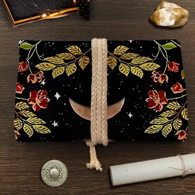   Reusables Tarots Card Carrying Case Light weight Poly Linen Material Easy To Clean Holds Multiple Decks Securely