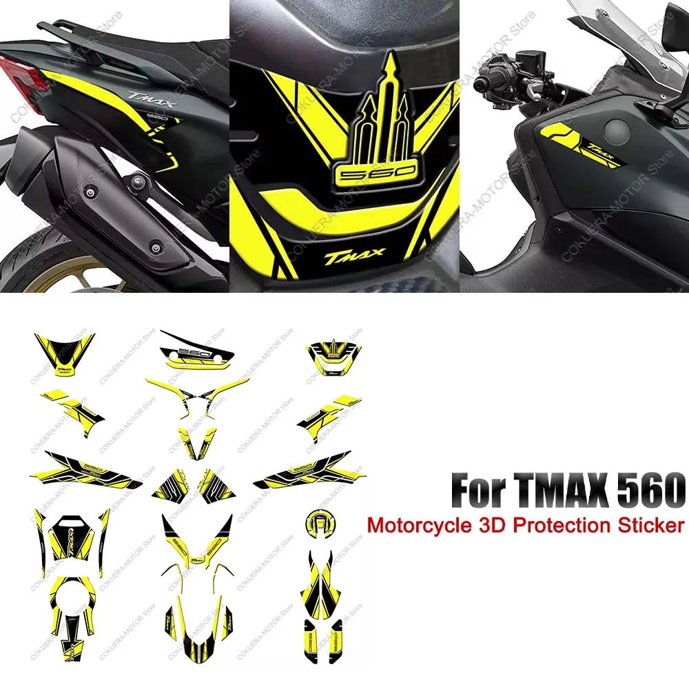 

Tank Pad Stickers For Tmax 560 tmax 560 Motorcycle 3D Epoxy Resin Protection Sticker Kit 3D stickers