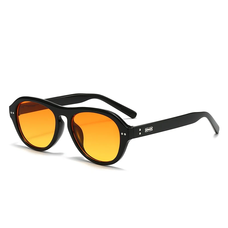 كوريا الرجعية البيضاوي الوردي النظارات الشمسية النساء INS الشارع النار ظلة نظارات الغبار يندبروف ركوب نظارات شمسية UV400 #4