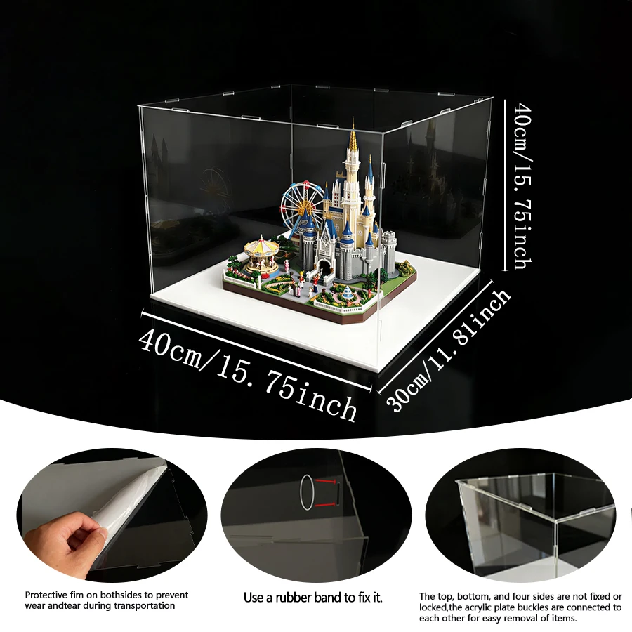Stackable Transparent Acrylic Display Box For Collecting Lego, Books, Bags, Shoes, Cosmetics And Action Figures, Dust Protection