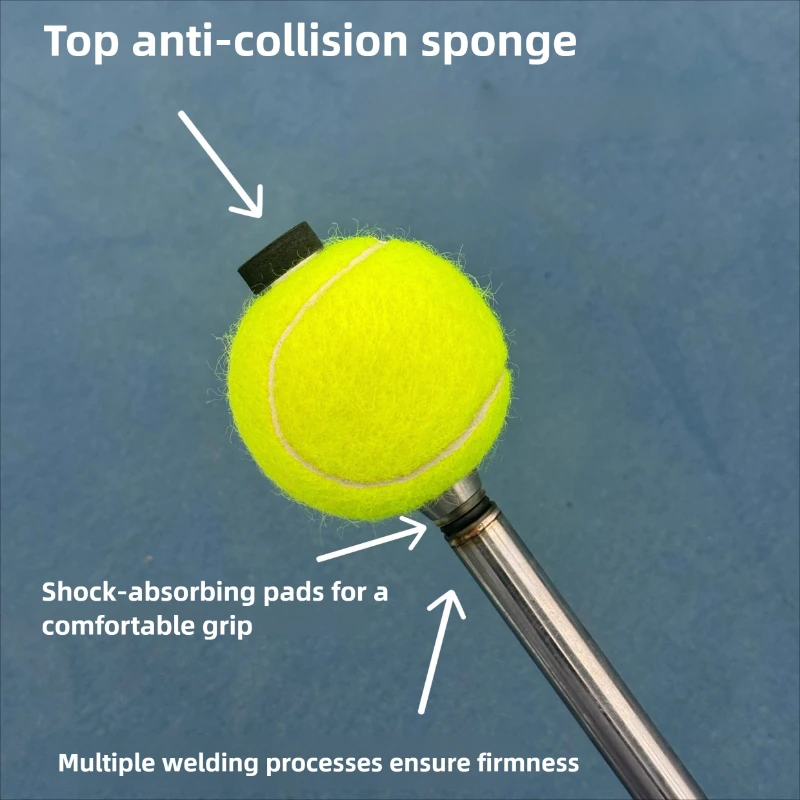 قابل للتعديل مضرب تنس رئيس الإصدار المدرب توسيع سوينغ المدرب الفولاذ المقاوم للصدأ تنس الملحقات أجزاء الصالة الرياضية المحمولة #5