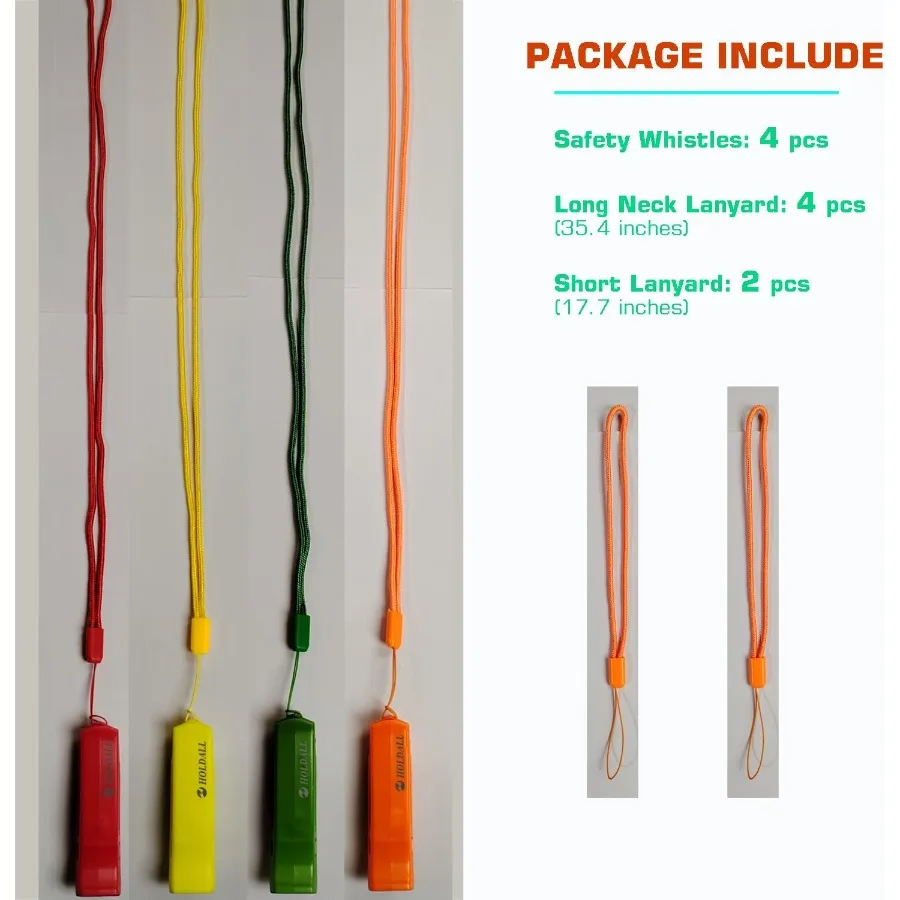 صفارة أمان للطوارئ مع صفارات بقاء بصوت عالٍ من البازلاء لركوب القوارب والتجديف والنجاة ولوحة المجداف والإنقاذ. #2