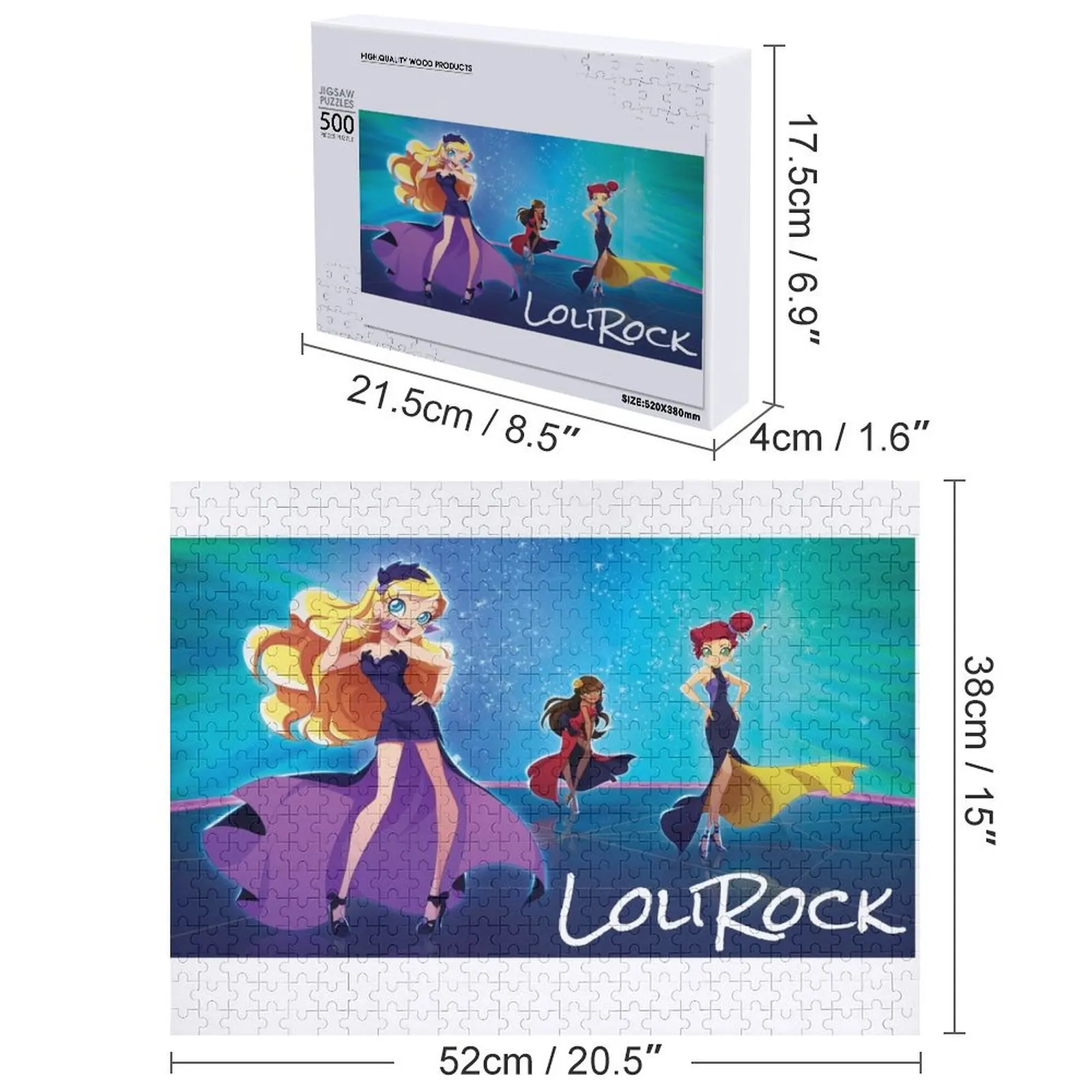 LoliRock 3 Jigsaw Puzzle Customized Kids Gift Personalized For Kids Custom Wood Puzzle