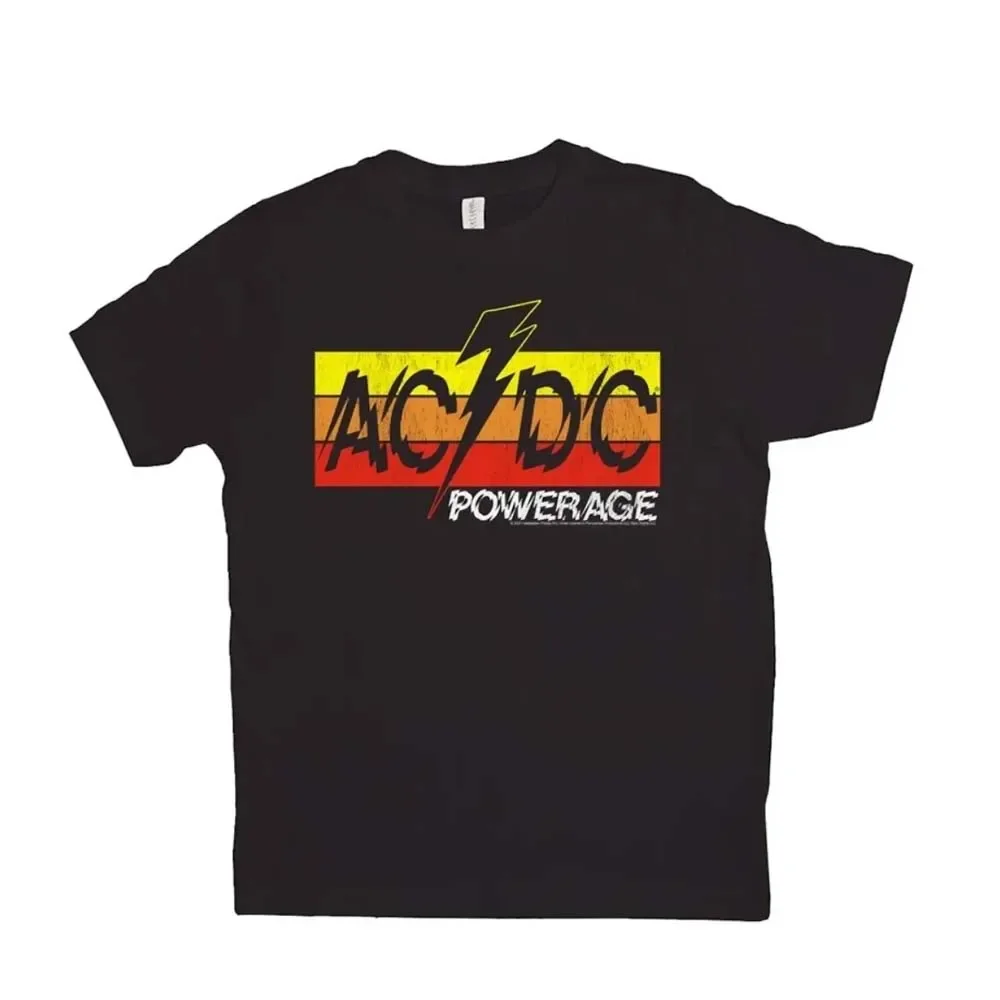 Classic Bolt Logo ACDC Band T-shirt Summer Cotton Tee Punk Rock Cotton Short Sleeve T-Shirt Men Women 2024 New in Casual Tops