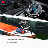 Abahub 22PSI Electric Air Pump, Portable High Pressure, Auto Shut Off, Inflate/Deflate, 12V for SUP, Kayak, Boat, Inflatables