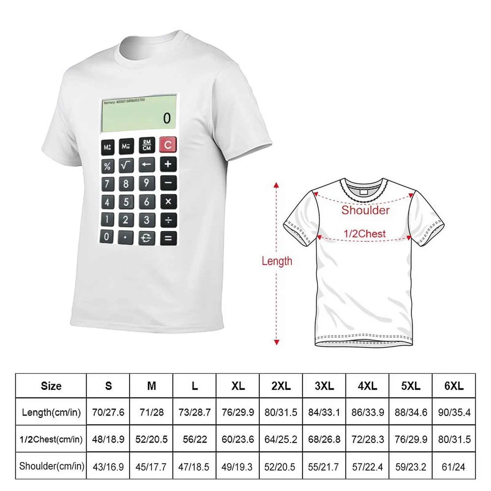 آلة حاسبة تي شيرت رجل جرافيك تي شيرت تي شيرت شخصية تي شيرت