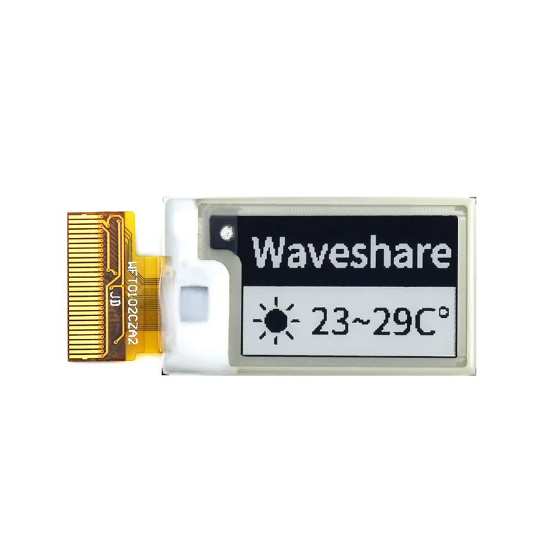 1.02 inch E-Ink display module Option black/white dual-color 128×80 SPI Interface