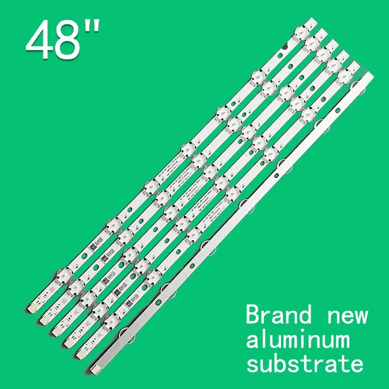 1Set=6PCS(4A+2B) LED Backlight FOR TV 7Lamp VESTEL 48" UHD DRT VNB A/B-Type VES480QNDS-2D-N11 For 48HK6T64 48HK6T74 48HB6T72U