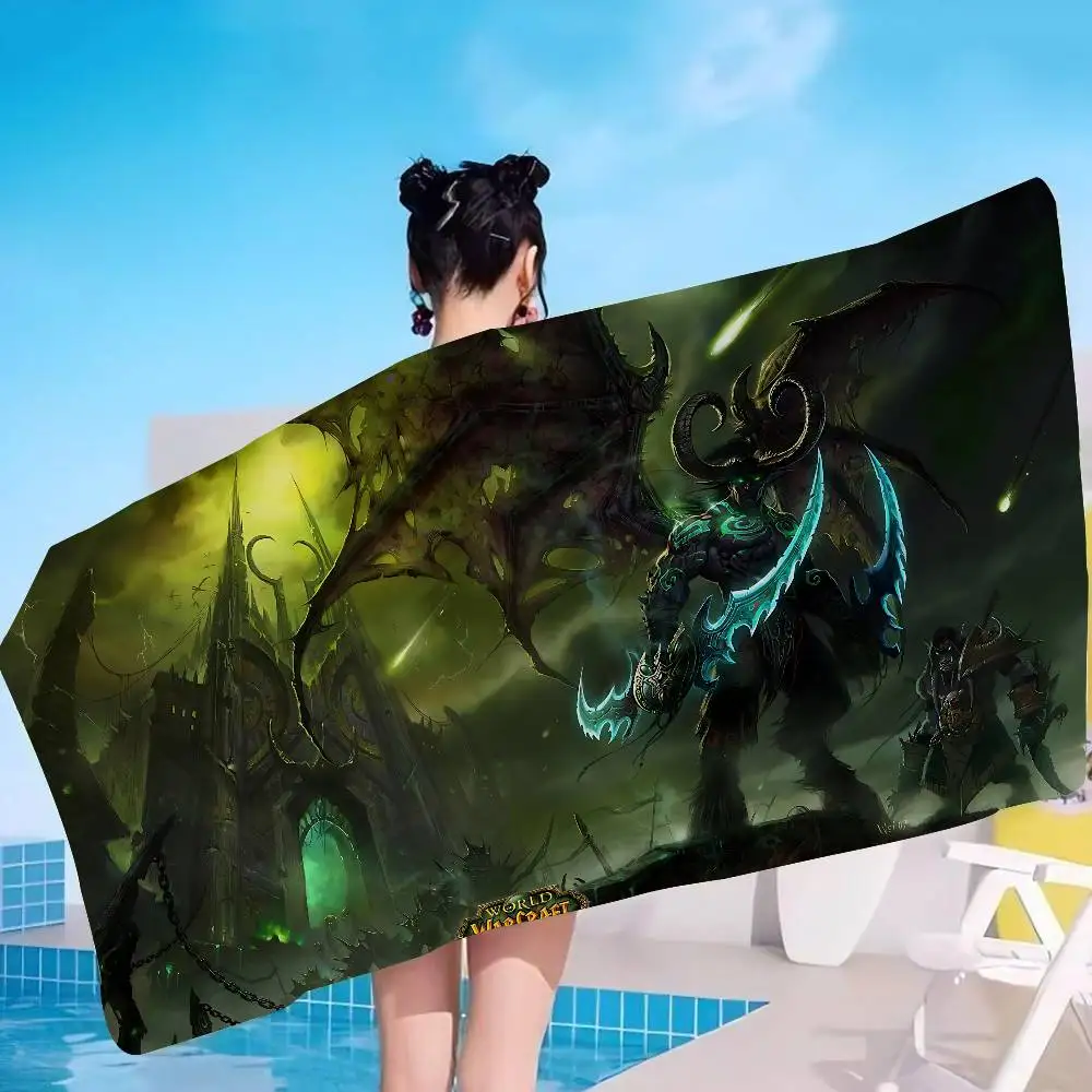 Explore the unknown W-World Of W-Warcraft Big Microfiber Beach Towels Quick Dry Towel Sand Beach Pool for Travel Swim Pool Yoga