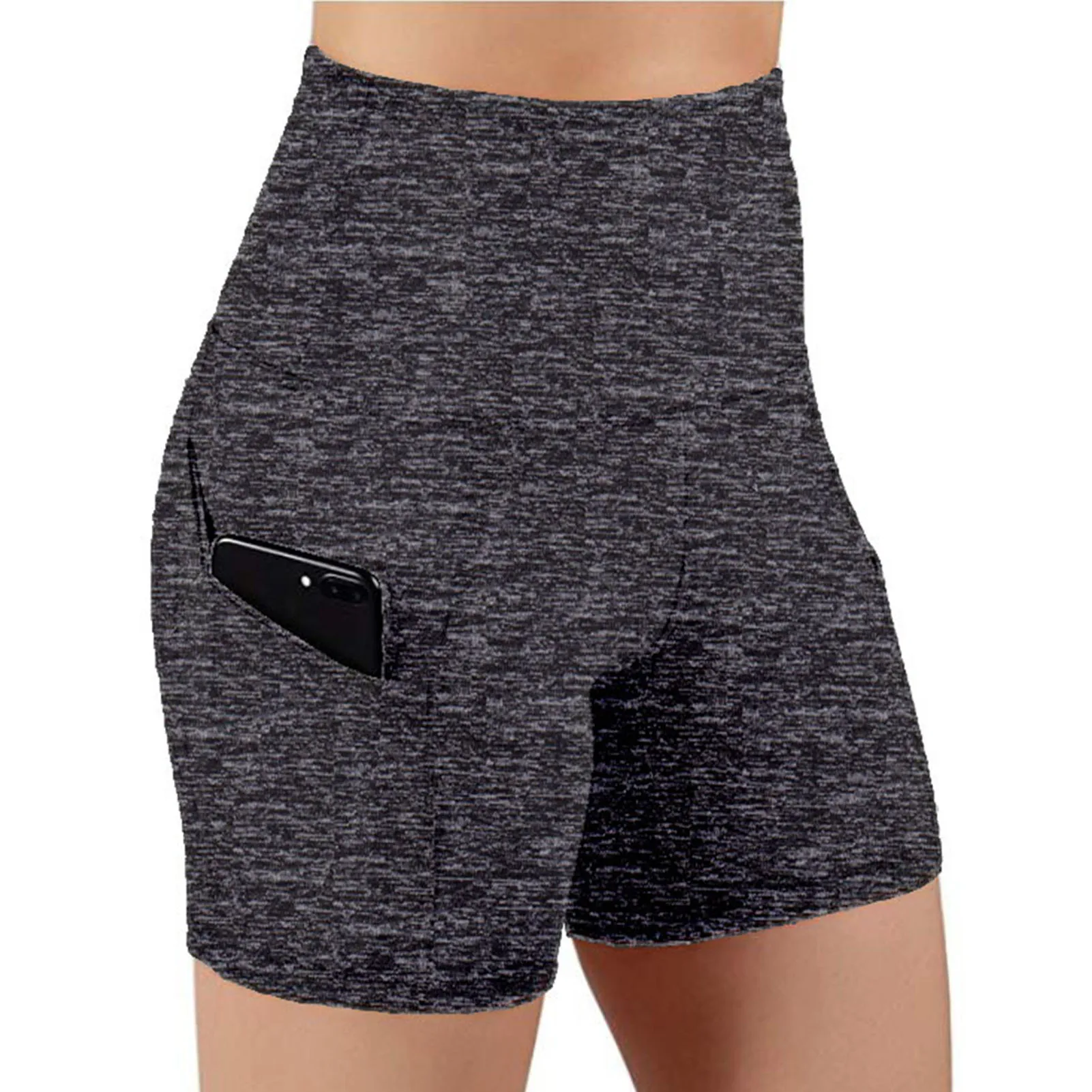 

Women's High Waist Yoga Shorts Fitness Athletic Workout Running Shorts with Deep Pockets for Yoga Exercise Fitness