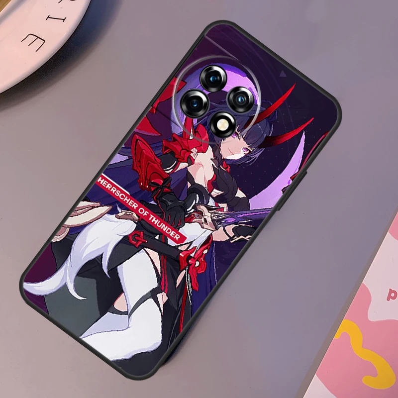 Herrscher of Thunder Honkai Impact 3 Case For OnePlus 12R 10T 10R 9RT 9 10 Pro OnePlus 12 11 Nord 3 2T CE 2 Lite N20 N10 Cover