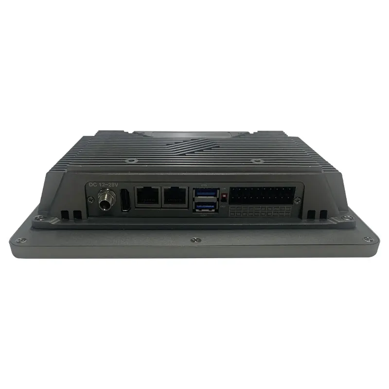 PC de panneau HMI tactile résistif de 8 pouces avec Linux Ubuntu20.04 Core + LXQT-0.14.1 système de bureau PC de panneau industriel en Stock