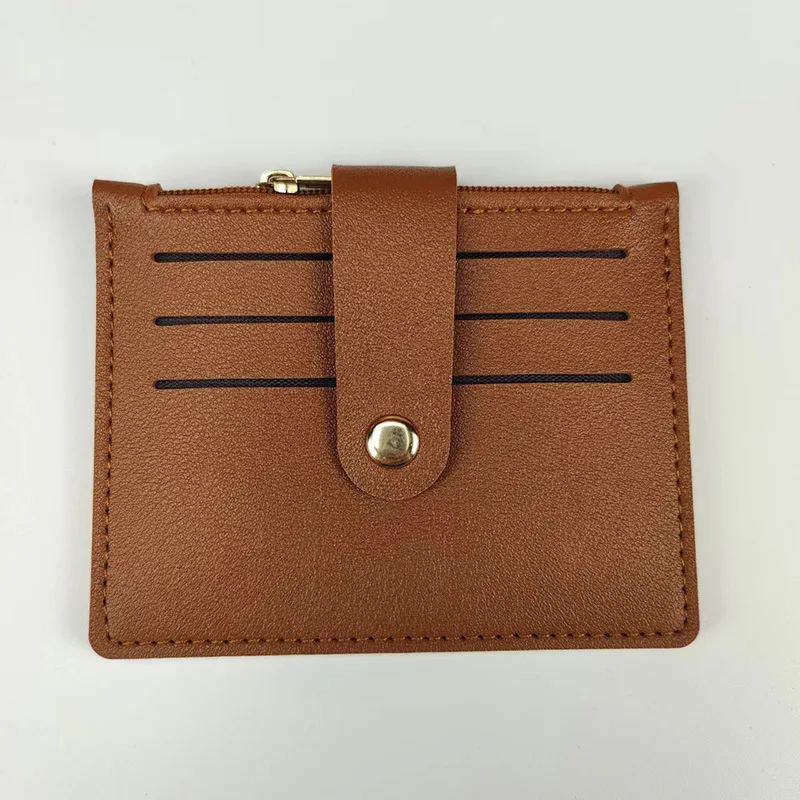 Short Card Bag Certificate Cover With Zipper Buckle Driver License PU Leather One Piece Wallet Short Card Bag ID Holder