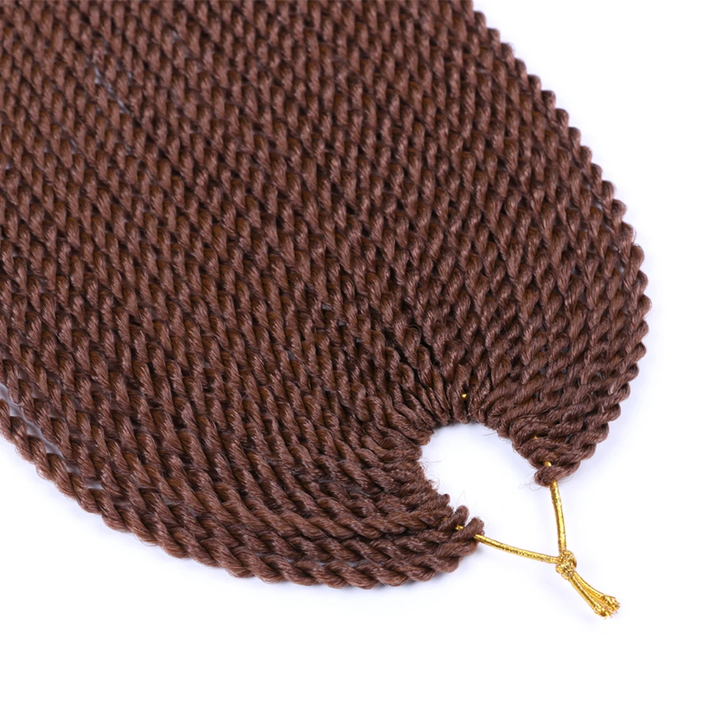 السنغالية تويست كروشيه اصطناعي تجديل الشعر 18 بوصة كروشيه اصطناعي الشعر أومبير تجديل الشعر درجة حرارة منخفضة الألياف الشعر