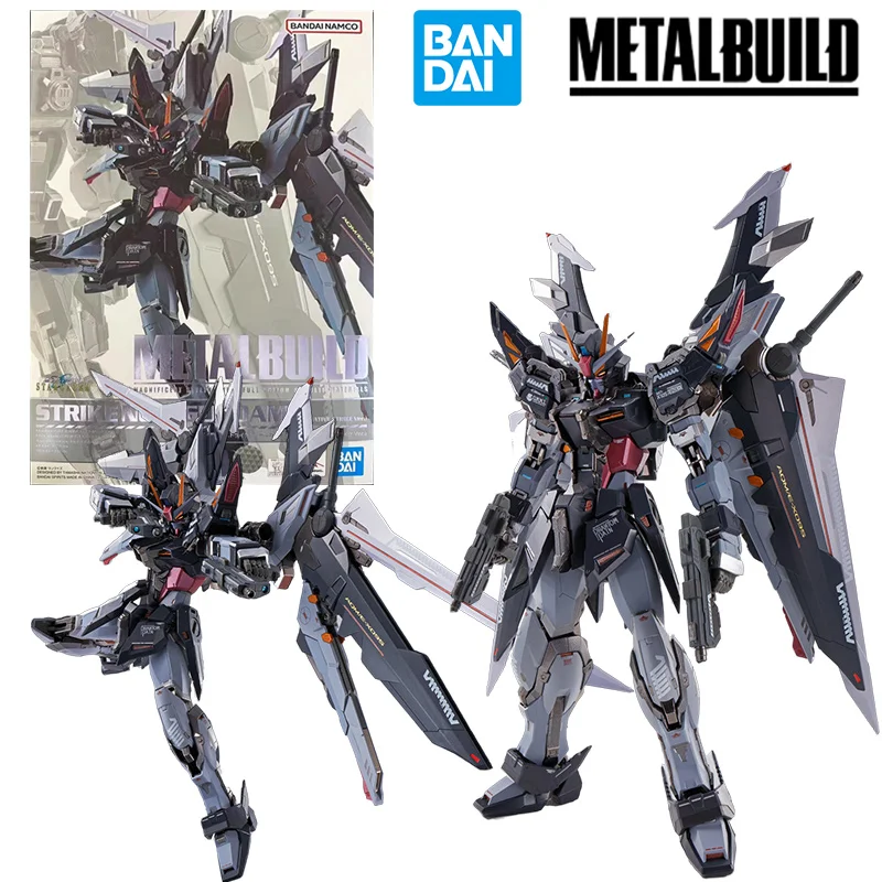 

Bandai Metal Build Strike Noir Gundam Alternative Strike Ver. Послепродажное аниме оригинальная экшн-фигурка модели, коллекция игрушек в подарок