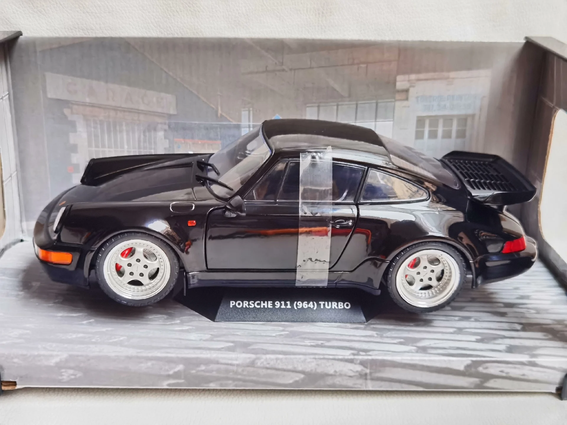 Diecast SOLIDO 1/18 Schaal PORSCHE 911 964 Torbo 1990 Porsche Legering Model Auto Collectible Toy Gift Souvenir Display Ornament