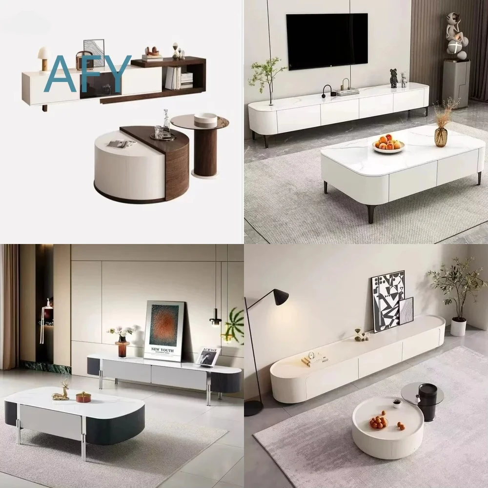 Hot Selling Wooden TV Cabinet Entertainment Center Unit for Living Room Side Cabinet for Modern Home Decor for LED LCD Flat