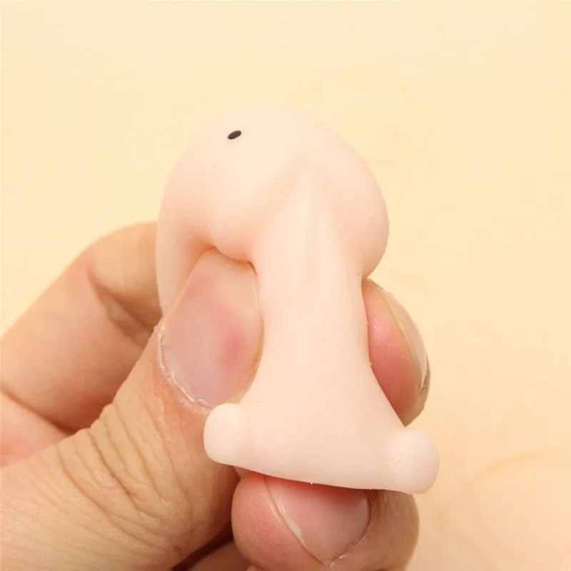 Mini Squishy Squishy Penis e Dick Shape Toy, Mama Simulado, Slow Rising, Stress Relief, PU Descompressão, Relaxar a Pressão, Presente Engraçado