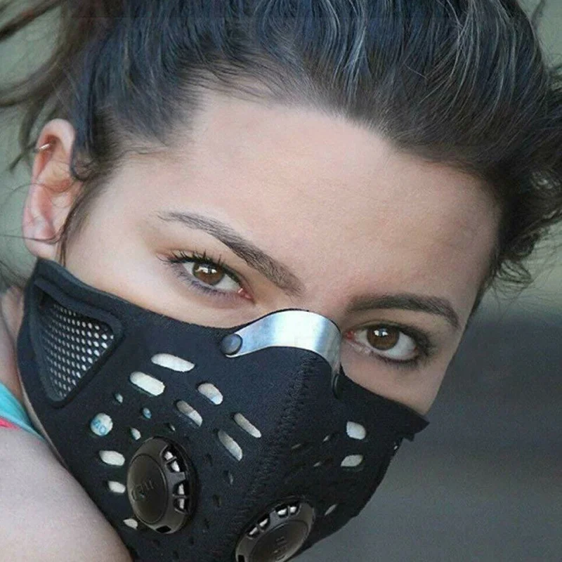 1PC Face Mask With Detachable Filter,Breathable Woven Fabric, Suitable For Cycling, Running, Walking, And Outdoor Activities