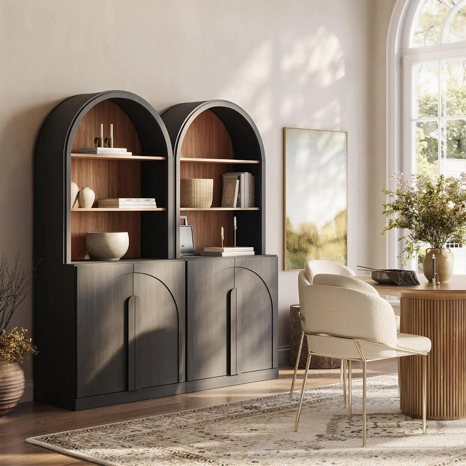 Arched Bookshelf Set 2, 71