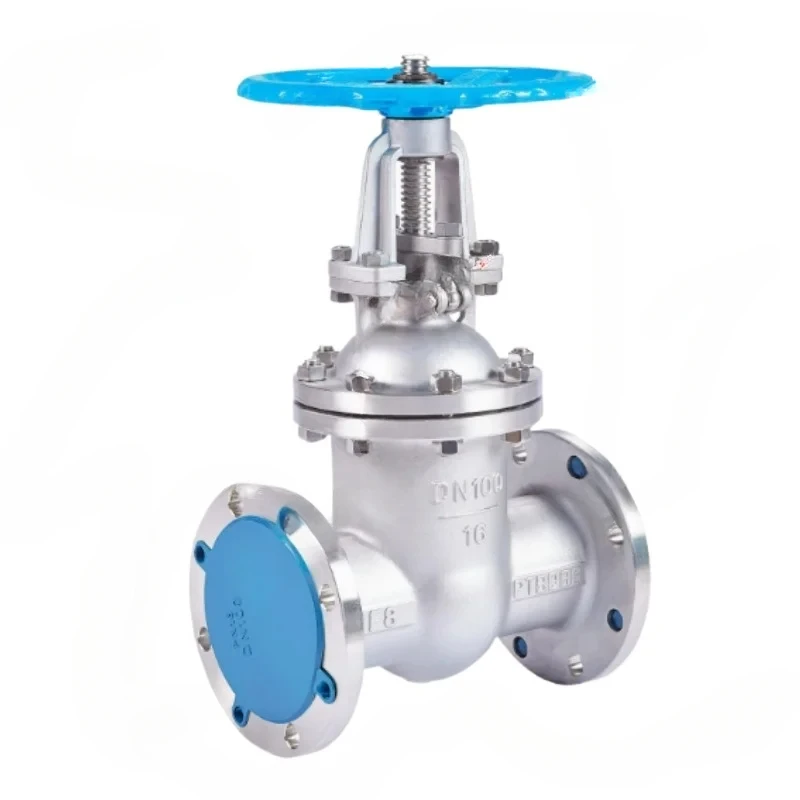 Stainless steel flange gate valve Z41W-10/16P/25 304 national standard water high temperature steam heat conduction oil DN100