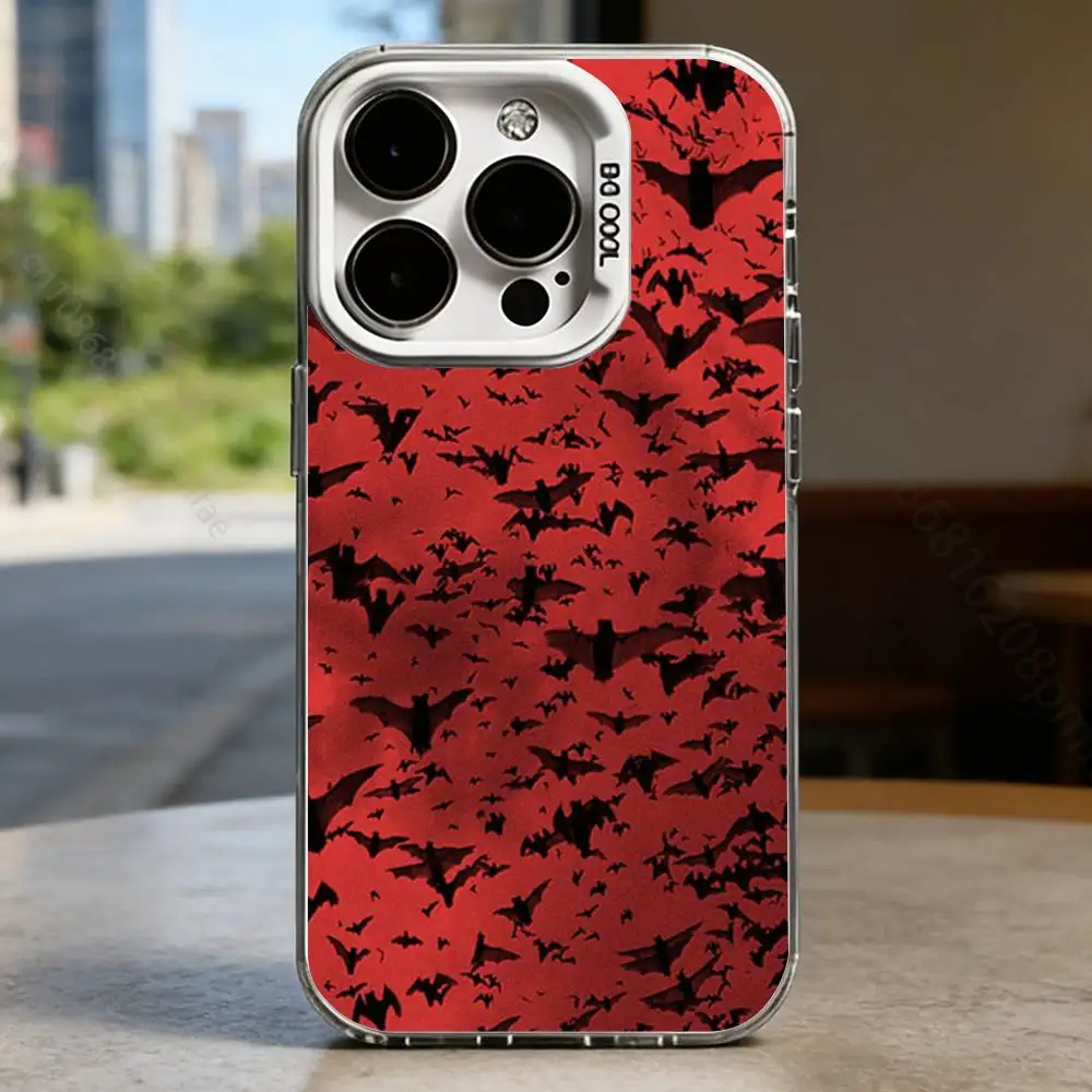Goth Vampire Bat Gothic Case for iPhone17 16 15 14 13 12 11 Pro Max Plus Air 16E X XR XS Max Hard Shockproof Bumper Cover