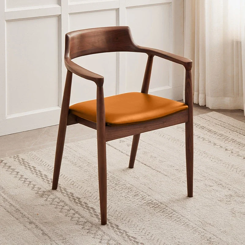 Chaise Nordique Vintage en Bois, Fauteuil Chic, Mobilier de délégations, Salle à Manger, Bureau, Chambre à Coucher, Salon, Maison Moderne