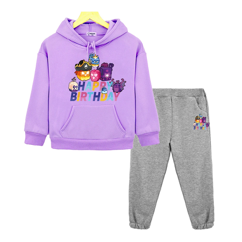 New Game Blox Fruits anime hoodie Fleece sweatshirt kids boutique clothes pullover Kawaii Jacket boy girl sportswear Hooded Sets