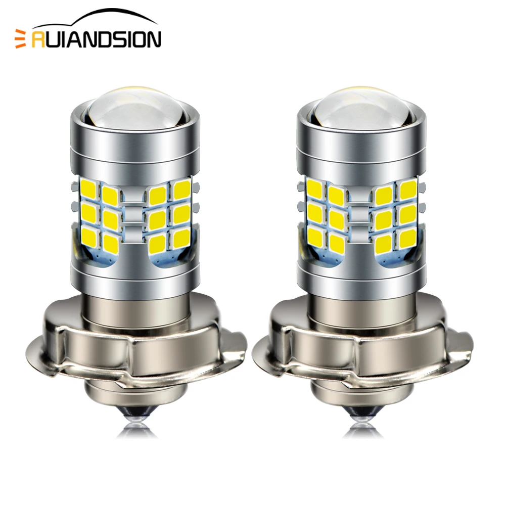 Ruiandsion 1Pcs P26S LED Motorcycle Headlight P15D H6M P36D 2835Chip 30SMD Motorbike Headlamp 6V 12V 9-30V Daytime Running Light