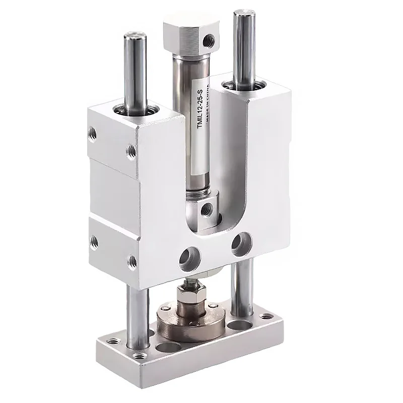 TMIL12 Linear Bearing With Buffer Guide Frame Mini Pneumatic Cylinder TMICL Bore 16 20 25mm Stroke25 50 75 100 125 150 200 250-S