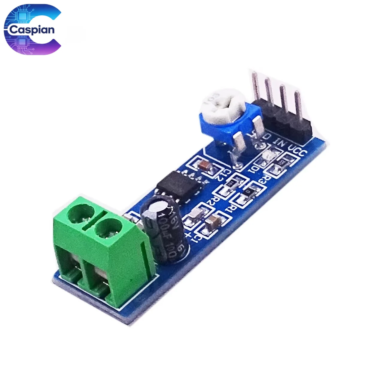 100Pcs LM386 Audio Amplifier Module 200x Gain 5V-12V 10K Input Resistor Board for Arduino DIY