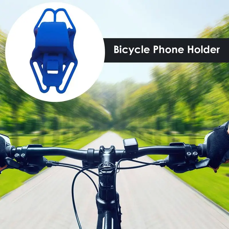 Крепление для велосипедного телефона, съемный держатель для телефона на руль, силиконовый держатель для велосипедного телефона, ремешок, велосипедные аксессуары для горной дороги