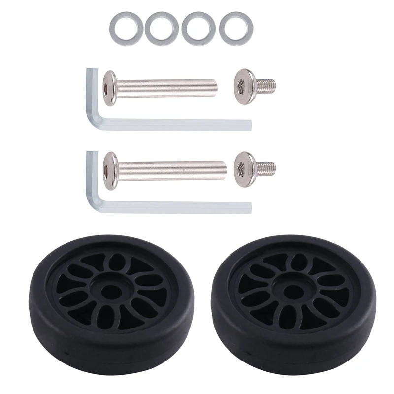 

Hot Kf-2 Set 50Mm X15mm Luggage Wheels Replacement Wear Resistant PU Caster Suitcase Replacement Wheels Luggage Wheels