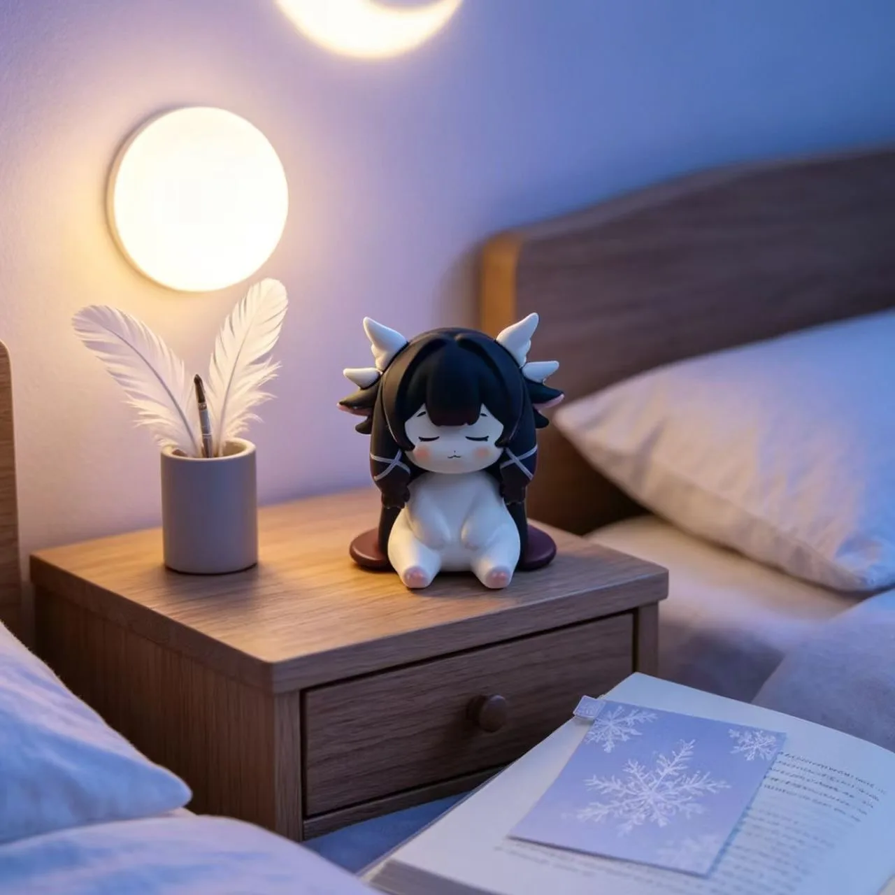 Genshin Impact Columbina DIY Dolls Cosplay Anime Damselette Kitten Costumes Ornament Kawaii Cartoon Gifts Home Decor image 4