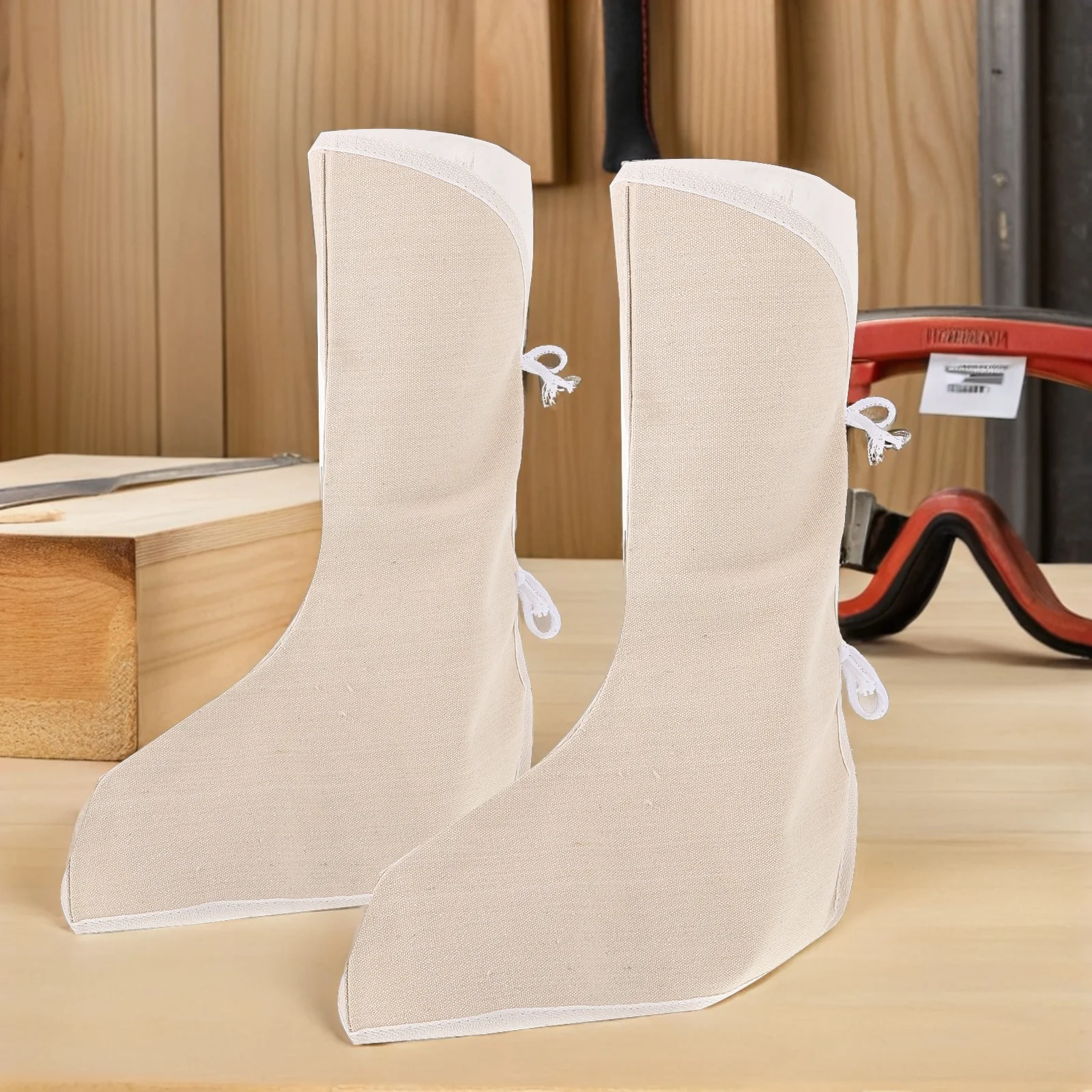 

4pcs Welding Boot Covers For Men Women Industrial Insulated Full Coverage Spats Heat Resistant Protective Shoe Covers For