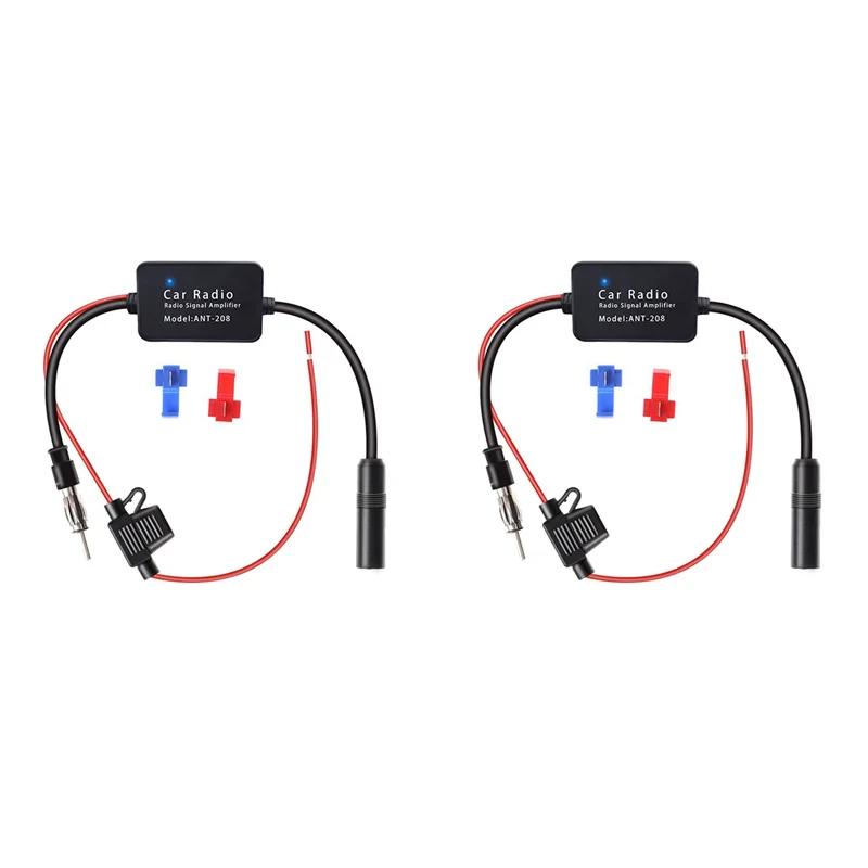 ABJF-2X متعددة الوظائف ANT208 سيارة هوائي نشط سيارة صديق 1 الموسيقى Fm راديو السيارة مكبر للصوت 12 فولت FM مكبر للصوت الملحقات