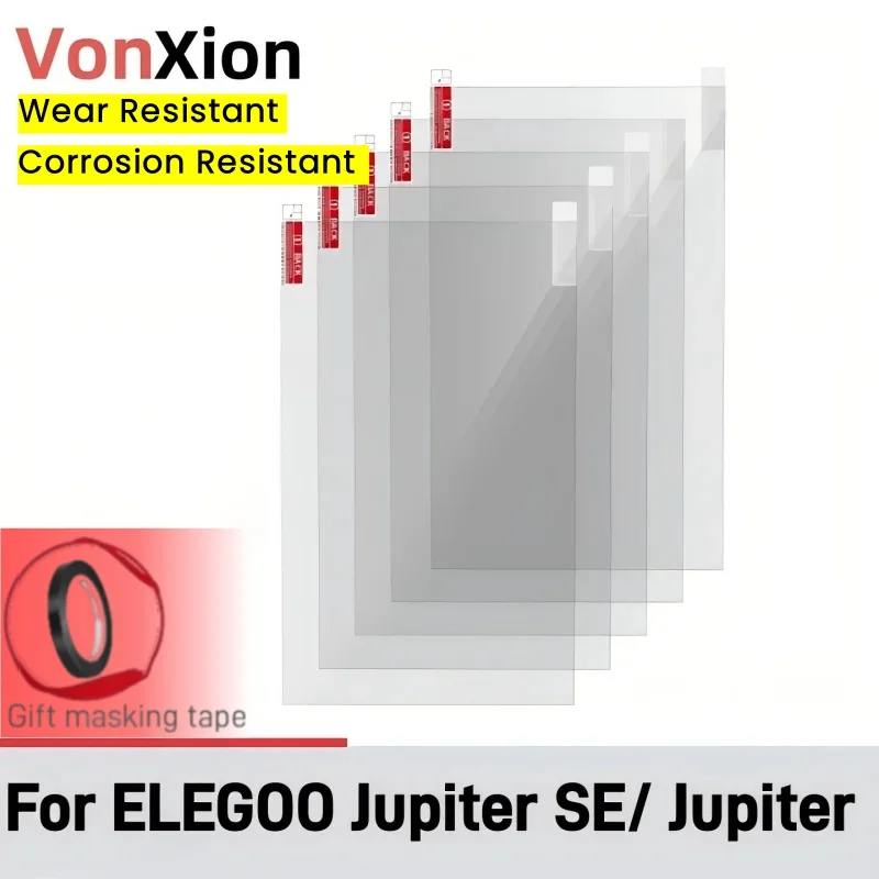 Vonxion Screen Protector 3D Printer for ELEGOO Jupiter SE LCD Resin 3D Printer Parts Anti Scratch Protective Film