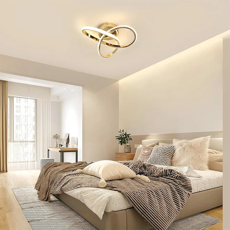 

Indoor Decorative LED Ceiling Light, Modern Creative Decorative Light, Household Decorative Geometric Arc Design Ceiling Light