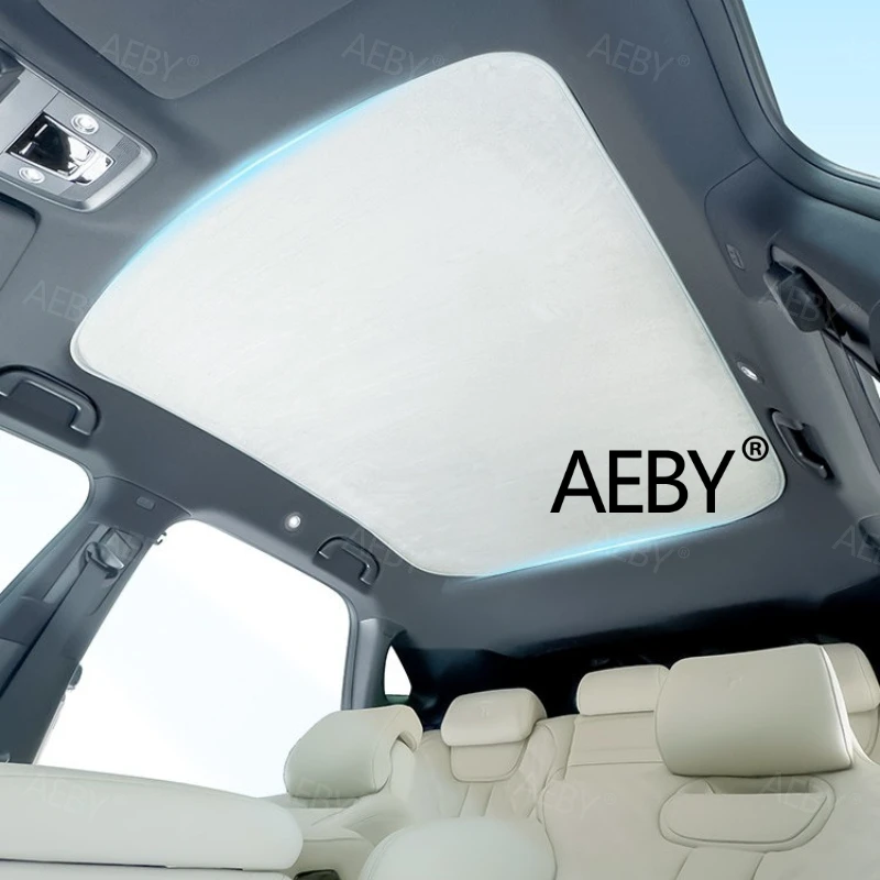 For BYD Sealion 7 2024 Electrostatic Sunroof Sunshade,Electrostatic Retractable Sun Blind,UV Blocking Sunshade,Car Interior