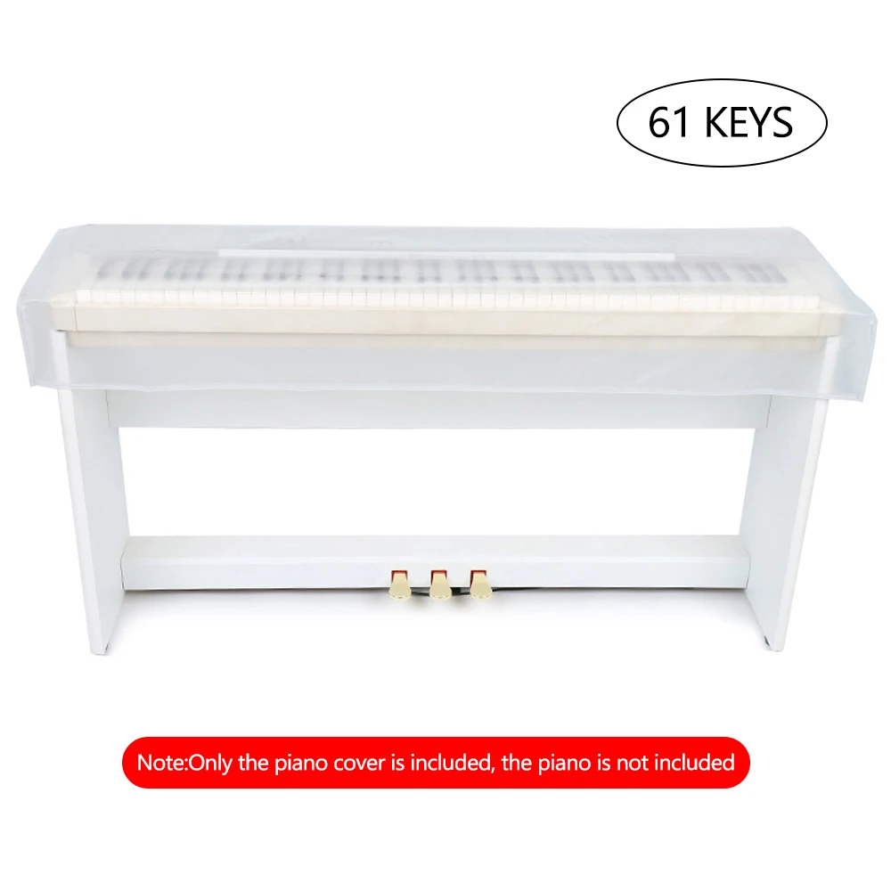 Transparent Grind Arenaceous Piano Cover Digital Piano Keyboard Dustproof and Waterproof Cover