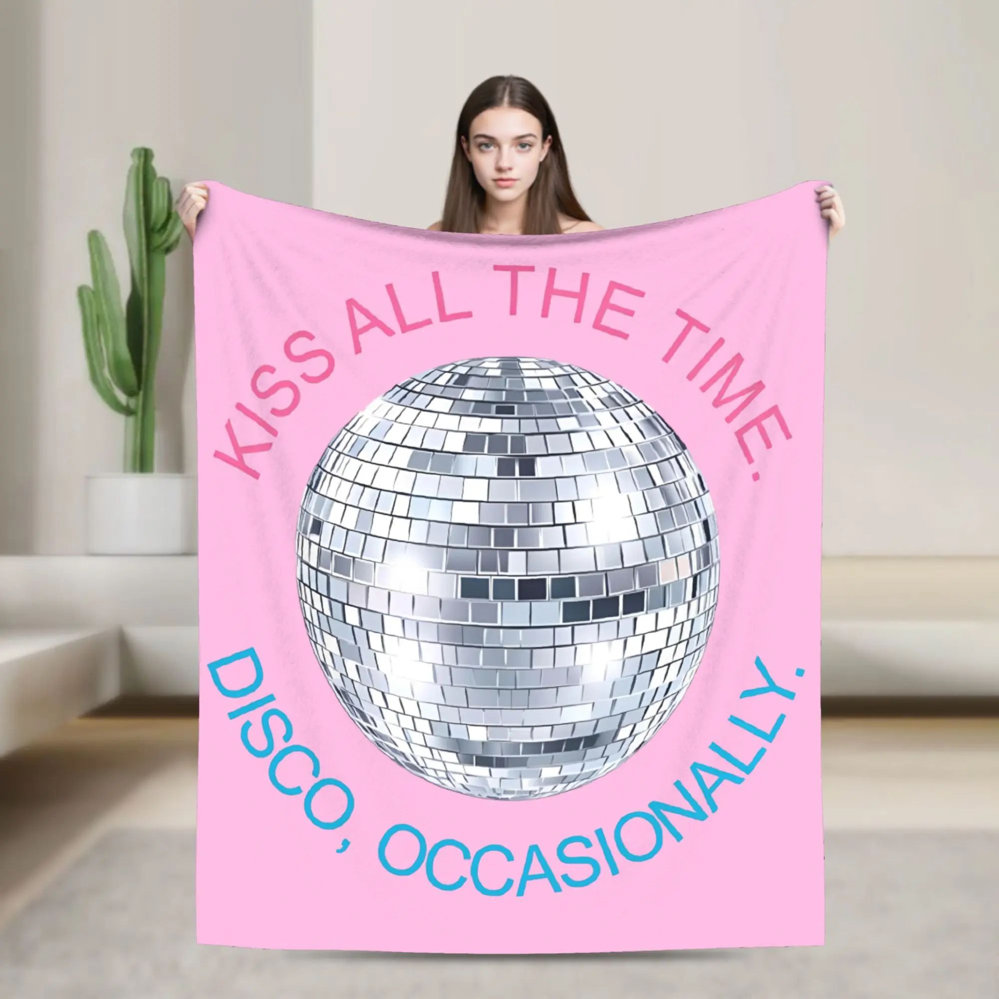Kiss All The Time Disco Velvet Throw Blanket Harrys Music Styles Blankets for Bedding Outdoor Ultra-Soft Bedspread