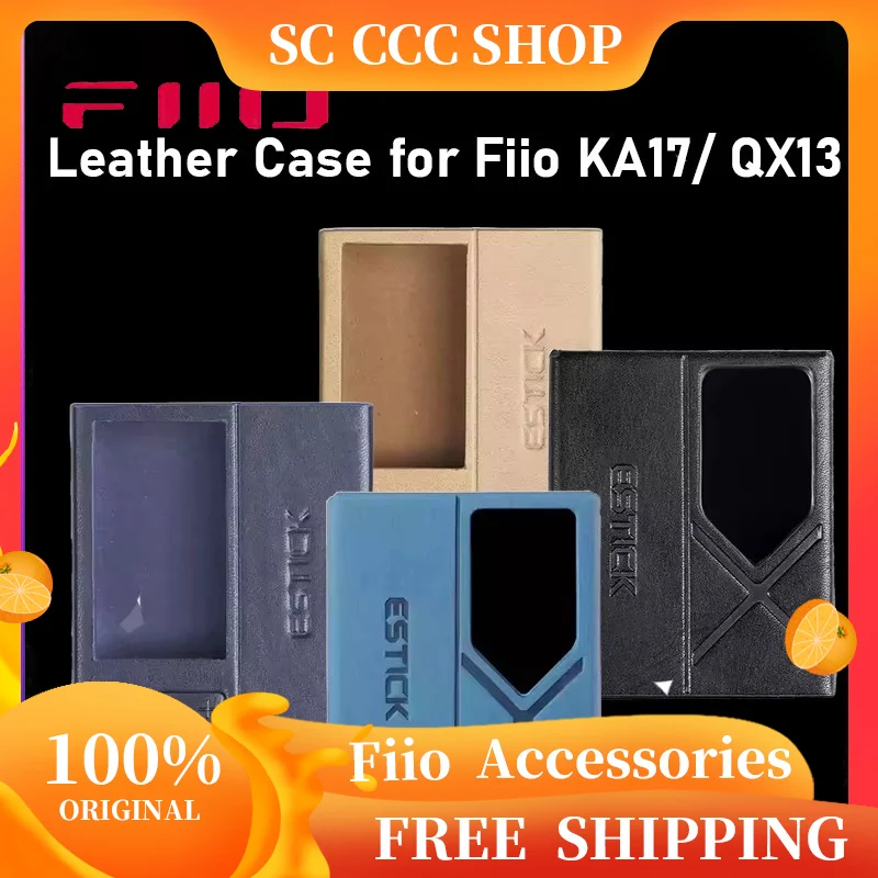 FiiO Mini batterie externe portable batterie �tui en cuir pour ensemble SK-ESTICK KA17 SK-ESTICK + QX13 �tui de protection en cuir accessoires