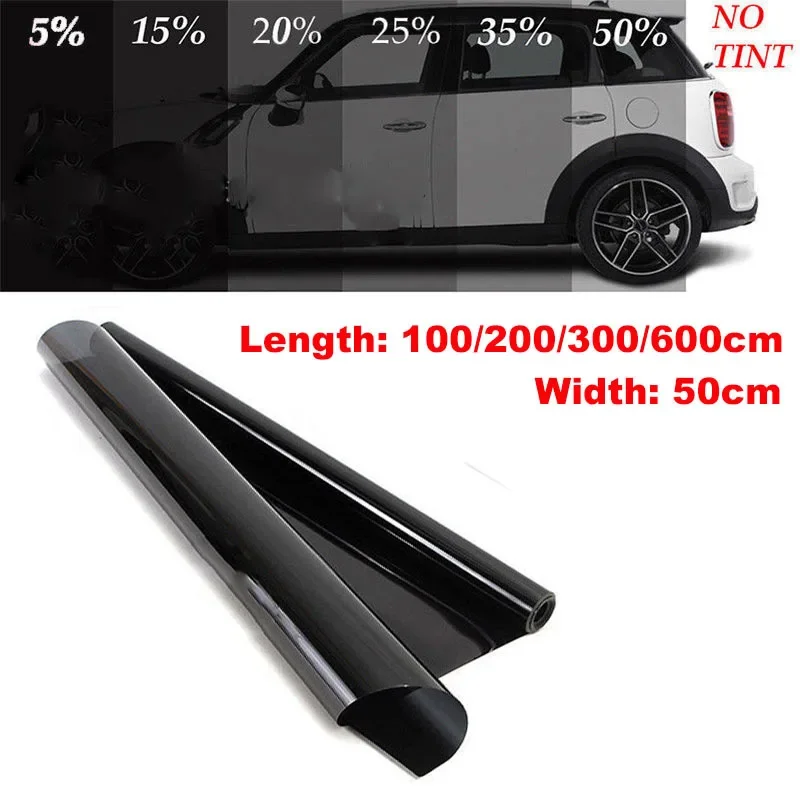 15/20/25/35/50 Percent VLT Window Tint Film Glass Sticker Sun Shade Film for Car UV Protector foils Sticker Films Anti-UV Visor