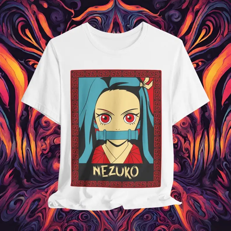 NEZUKO T-Shirt, Demon slayer Shirt, Anime Shirt, Anime Unisex T-Shirt, Aesthetic Anime T-Shirt, Trendy Tees, for Gift, for coupl