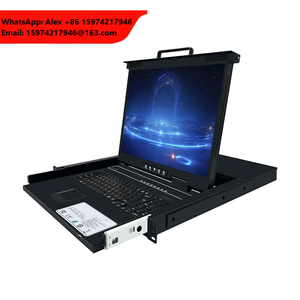 Hotkey 4/8/16 Port KVM Switch 4K HD 60Hz LCD 17.3/18.5 Inch 1U Rack Mount KVM Console Drawer 4K HD 60Hz LCD 17.3/18.5 Inch 1U