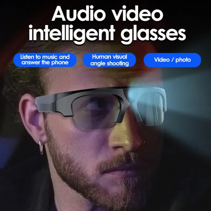 2026 WIFI Smart Glasses Bluetooth Call Music Video Recorder Camera Wireless DV Headset Outdoor Cycling Sports Navigation